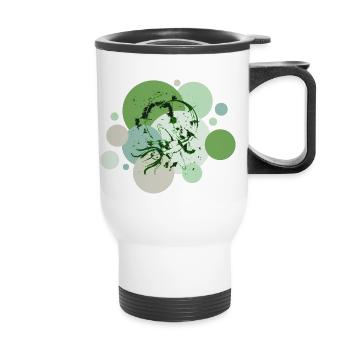 Axolotl vert - Tasse isotherme avec poignée - blanc - Devant