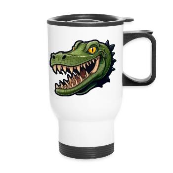 Alligator - Thermal mug with handle - white - Front