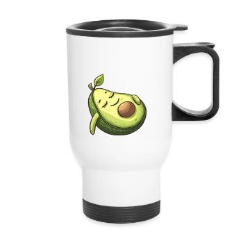 Sleep Ocado - Drôle de design d’avocat - Tasse isotherme avec poignée - blanc - Devant
