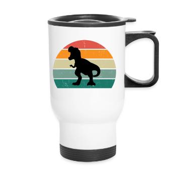 Mamasaurus - Thermobecher mit Tragegriff - Weiß - Vorne