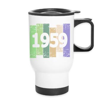 1959 - Thermal mug with handle - white - Front