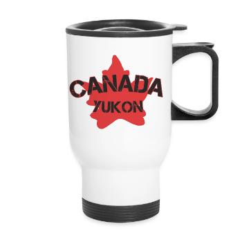 Yukon, Canada - Tasse isotherme avec poignée - blanc - Devant