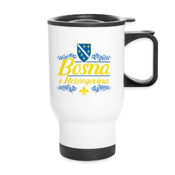 Bosna i Hercegovina Bosnia - Thermal mug with handle - white - Front
