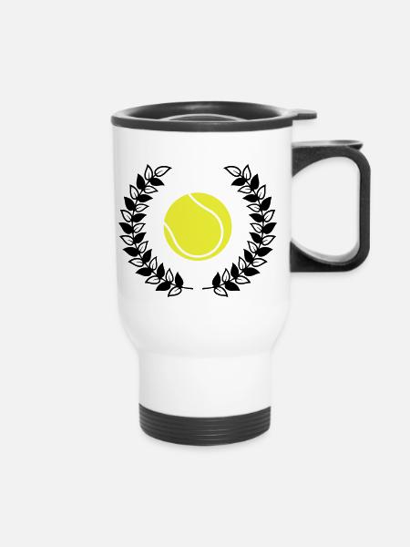 tennis tennis - Tasse isotherme avec poignée - blanc