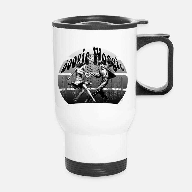 Chemise de danse Boogie Woogie - Tasse isotherme avec poignée - blanc