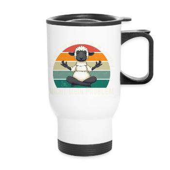 The Path to Inner Peace in 3 Words - Thermal mug with handle - white - Front