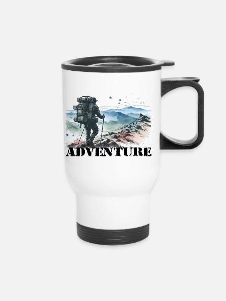 Adventure - Thermobecher mit Tragegriff - Weiß