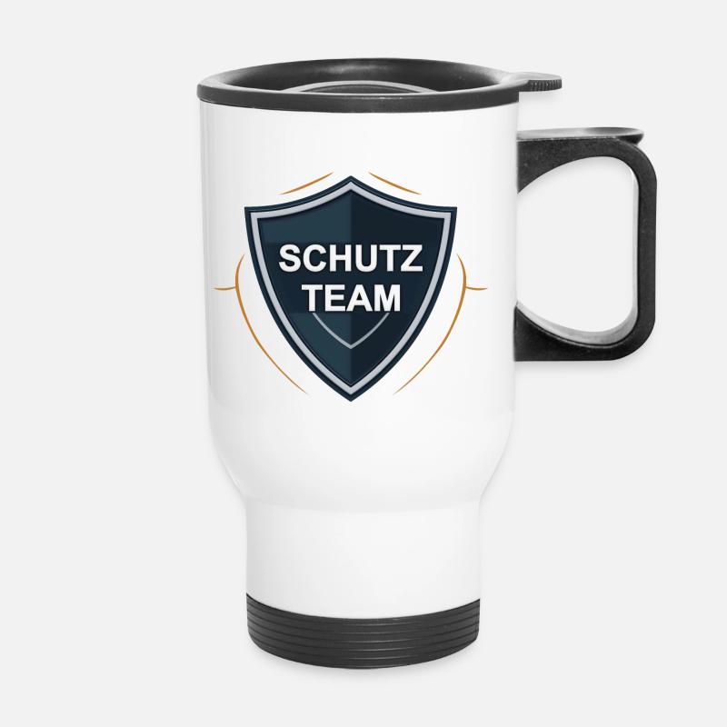 Protection team - Thermal mug with handle - white