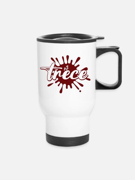 trece13 splash - Thermobecher mit Tragegriff - Weiß