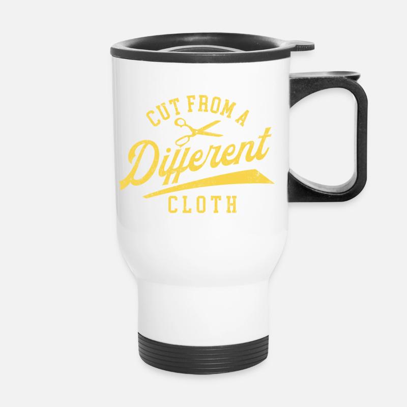 Cut From A Different Cloth Hip Hop Mindset - Thermal mug with handle - white