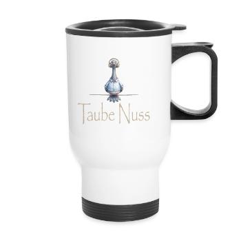 Taube Nuss - Thermobecher mit Tragegriff - Weiß - Vorne