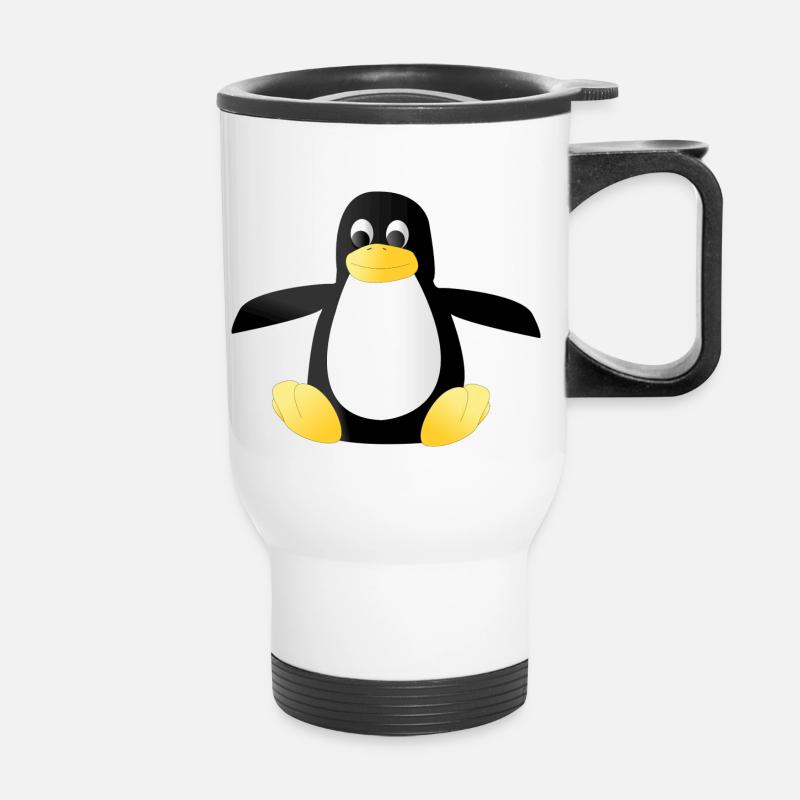 penguin202 - Thermobecher mit Tragegriff - Weiß