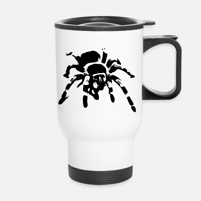 spider - Thermal mug with handle - white
