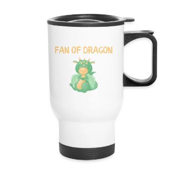 FAN OF DRAGON - Tasse isotherme avec poignée - blanc - Devant