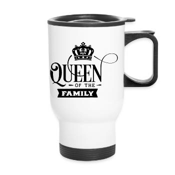 Queen - Thermal mug with handle - white - Front