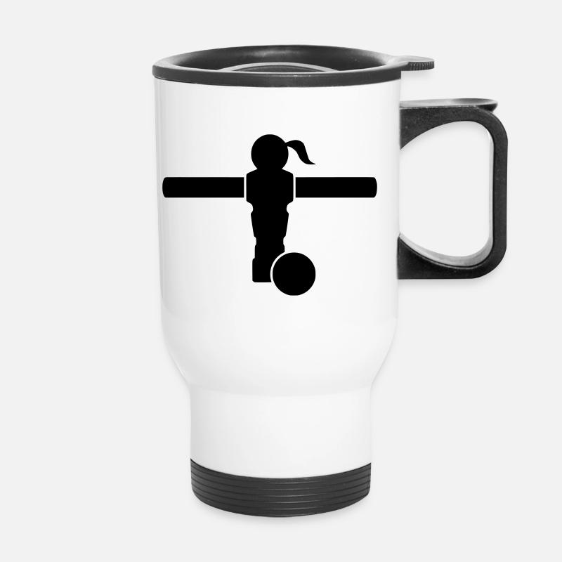 Kickerin - Thermal mug with handle - white