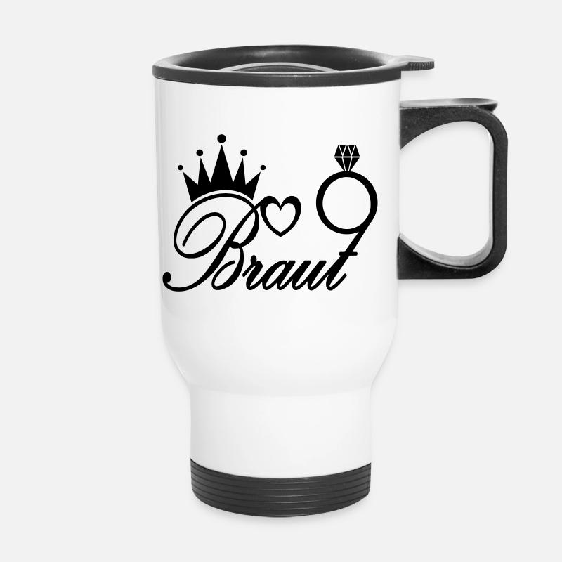 Die Braut - Thermobecher mit Tragegriff - Weiß