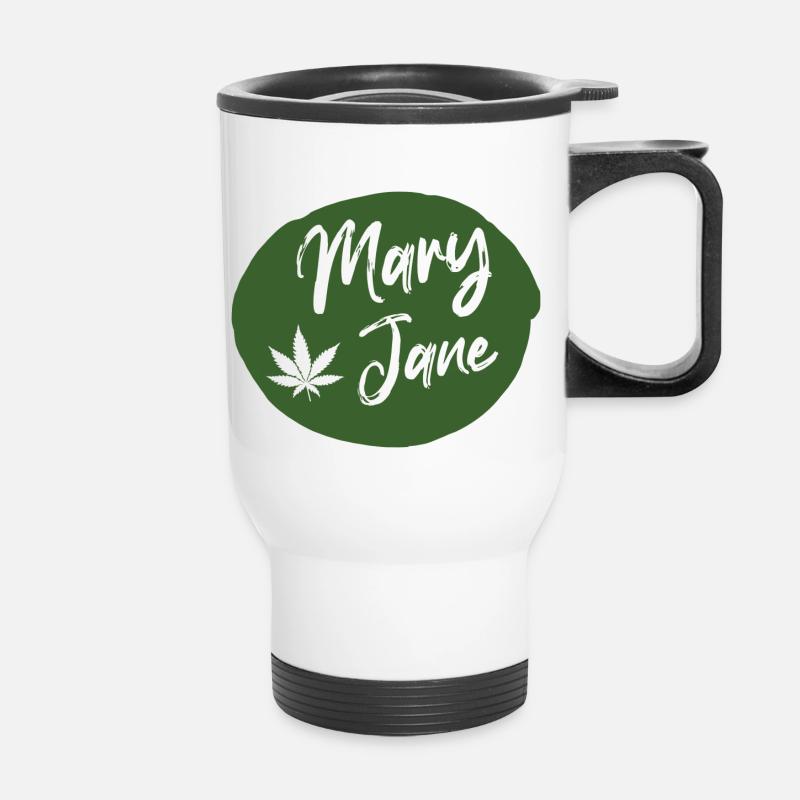 Mary Jane Drop - Thermal mug with handle - white