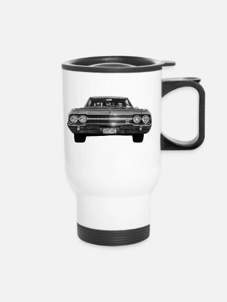 Oldsmobile 1965 442 - Thermobecher mit Tragegriff - Weiß