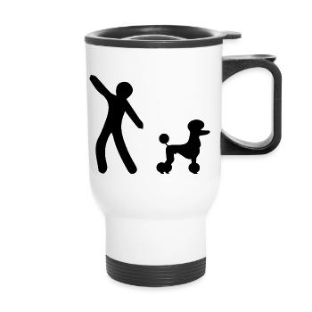 Dancing Dance Music - Thermal mug with handle - white - Front