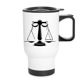 Scales - Thermal mug with handle - white - Front