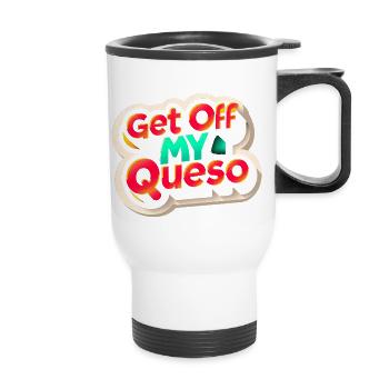 Descends de mon Queso 9 - Tasse isotherme avec poignée - blanc - Devant