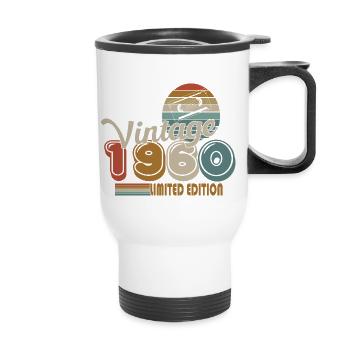 1960 - Thermobecher mit Tragegriff - Weiß - Vorne