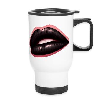 Black Lips - Mysterious Art - Thermal mug with handle - white - Front