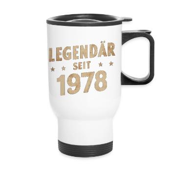 Légendaire depuis 1978 - Tasse isotherme avec poignée - blanc - Devant