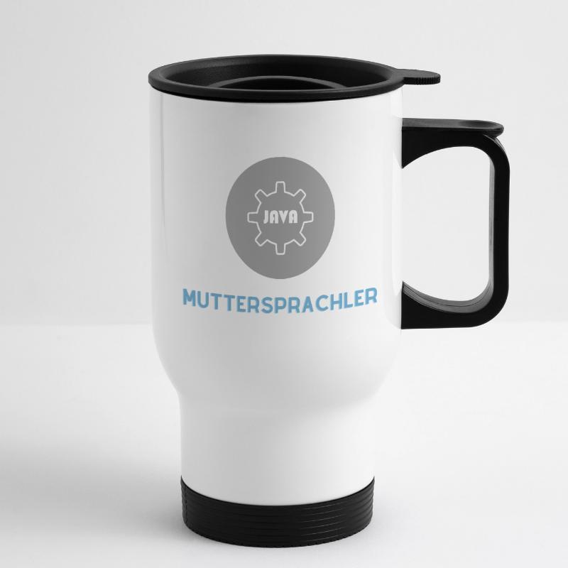 Native speaker: JavaScript Edition Thermal mug with handle