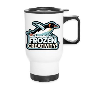 COOL TSHIRT, PINGUIN - Thermal mug with handle - white - Front