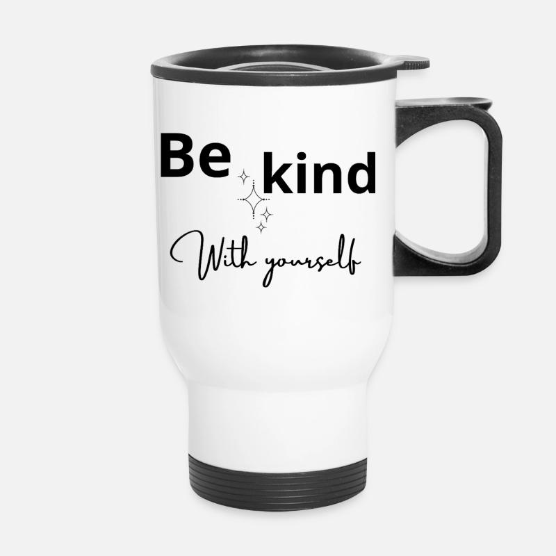 Minimalist Bright Constellations - Thermal mug with handle - white