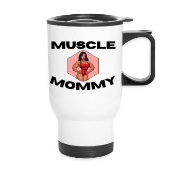 Muscle Mommy Kraftdesign - Thermal mug with handle - white - Front