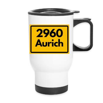 ANCIEN CODE POSTAL 2960 AURICH OSTFRIESLAND - Tasse isotherme avec poignée - blanc - Devant
