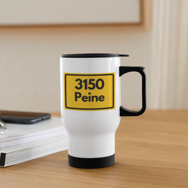 OLD POSTCODE ZIP CODE RETRO 3150 PEINE EULENSTADT Thermal mug with handle