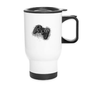 Gamepad - Thermal mug with handle - white - Front