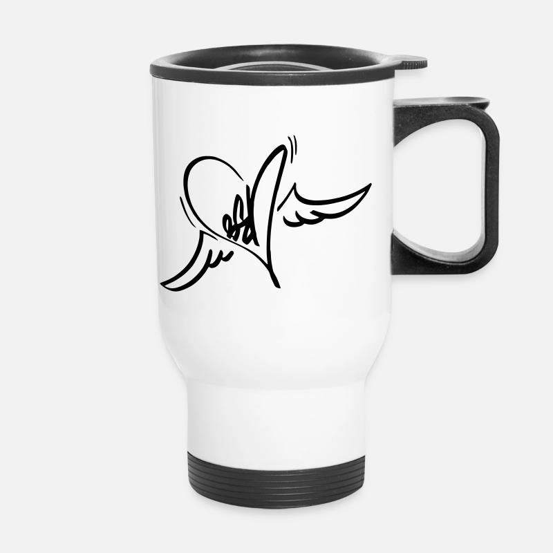 Ben One my lovely day - Thermal mug with handle - white