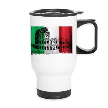 Colosseum Italy Rome - Thermal mug with handle - white - Front