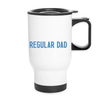 Running dada just like a regular dad only cooler - Tasse isotherme avec poignée - blanc - Devant