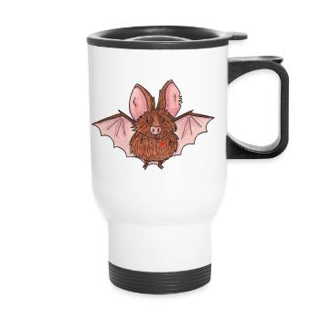 Chauve-Souris - Tasse isotherme avec poignée - blanc - Devant
