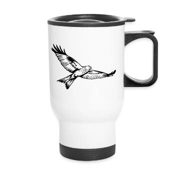 Red kite - Thermal mug with handle - white - Front