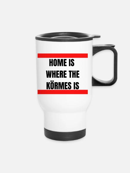 Körmes - Thermobecher mit Tragegriff - Weiß