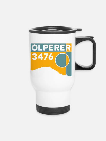 Olperer - Thermobecher mit Tragegriff - Weiß