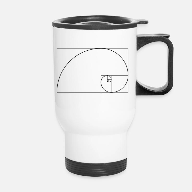 Fibonacci - Tasse isotherme avec poignée - blanc