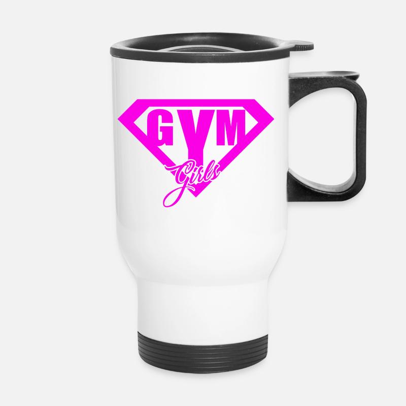 Gym - Thermal mug with handle - white