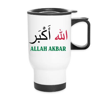 Allah Akbar - Thermal mug with handle - white - Front