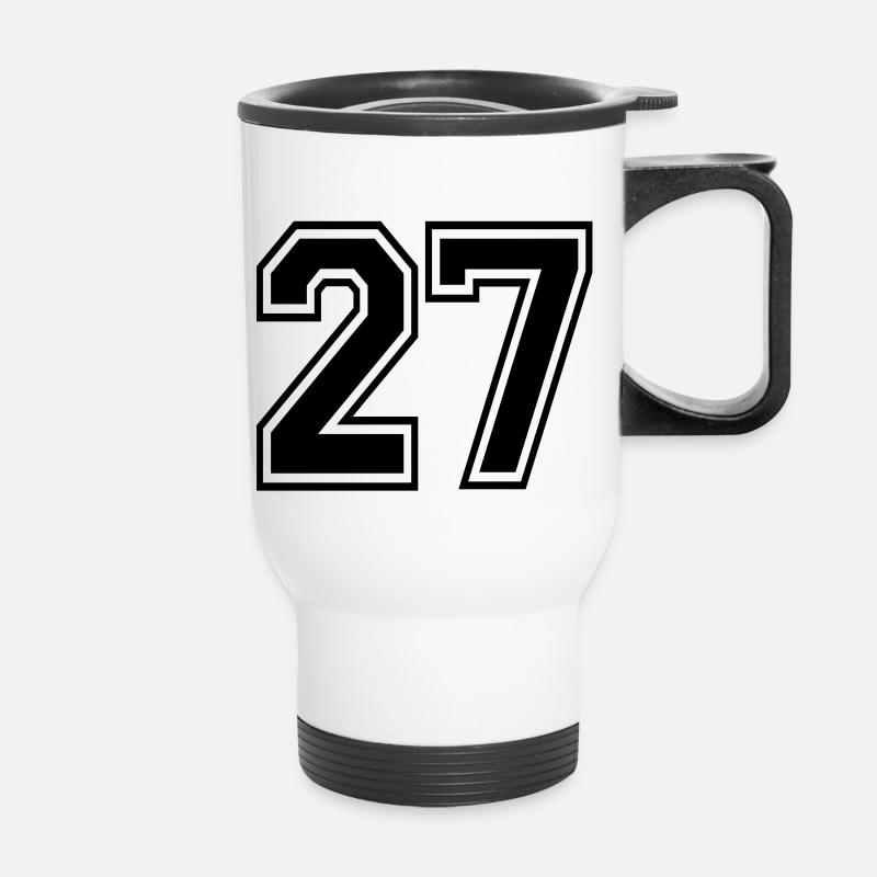 27 - Thermobecher mit Tragegriff - Weiß