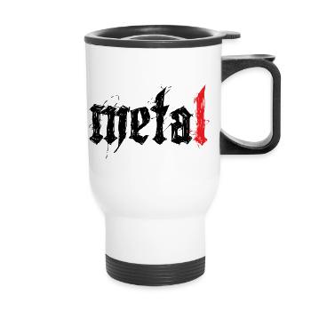 Metal ! - Thermal mug with handle - white - Front