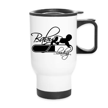Baby Loading Logo - Tasse isotherme avec poignée - blanc - Devant
