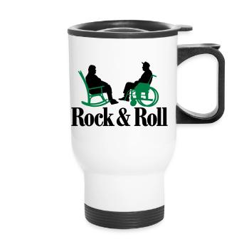 Rock n Roll 2clr New - Thermobecher mit Tragegriff - Weiß - Vorne